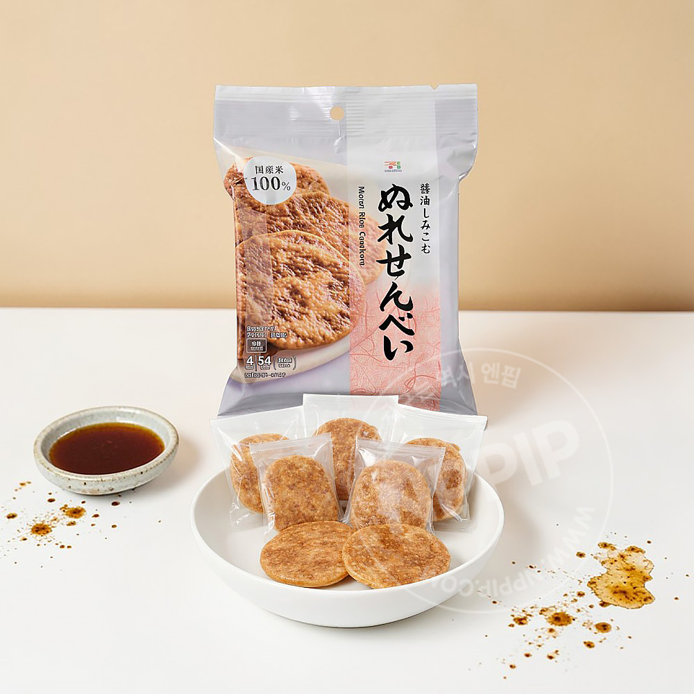 세븐일레븐 부드러운 누레센베이 간장맛 4개입