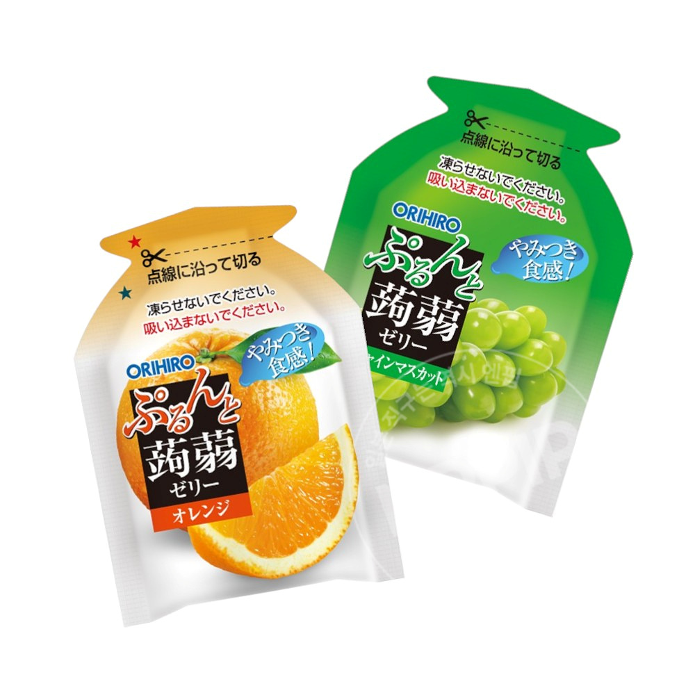 오리히로 곤약젤리 청포도+오렌지 12개입