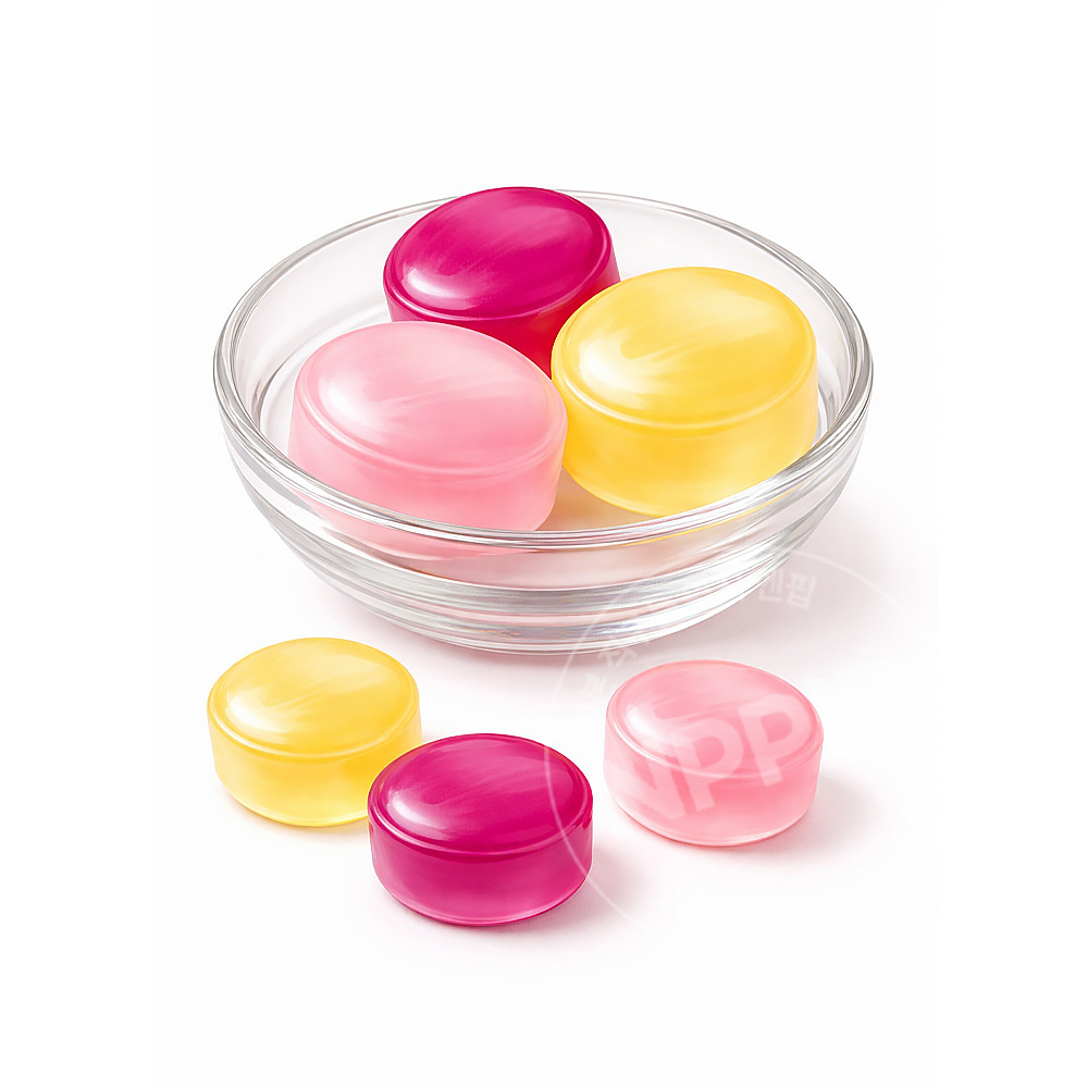 칸로 통째로 짜낸 과일 일본 사탕 목캔디 3가지맛 아소토 80g