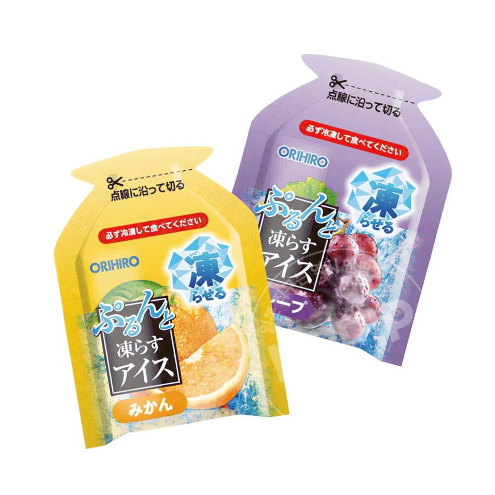 식품특가 오리히로 곤약젤리 얼려먹는 아이스시리즈 귤+포도 12개입 2026-04-30까지