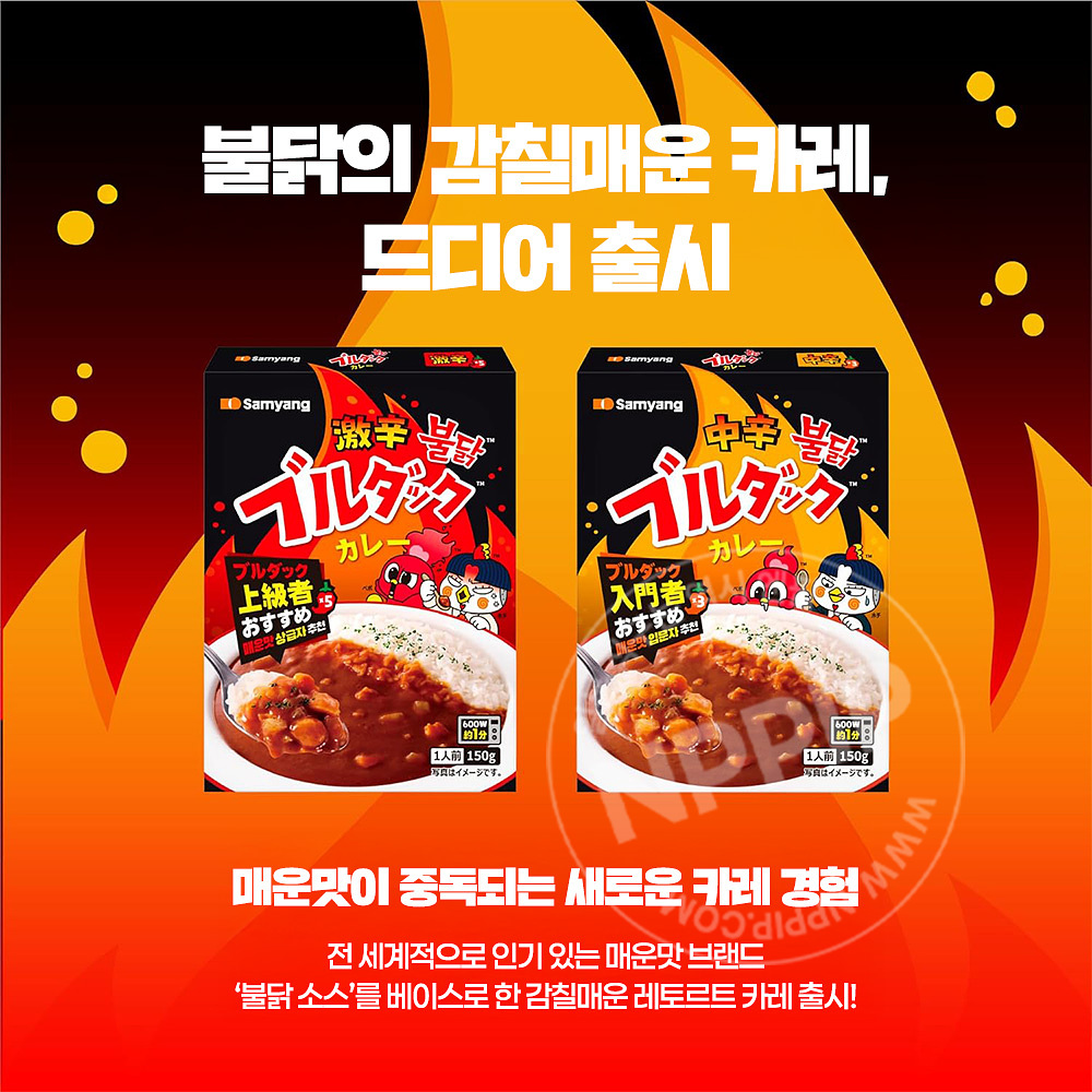 일본 한정 삼양 불닭 카레 150g 2종