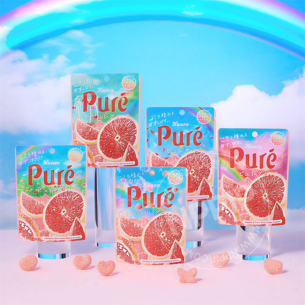 칸로 퓨레구미 봄하늘 핑그레 핑크 자몽 소다맛 52g 일본 젤리