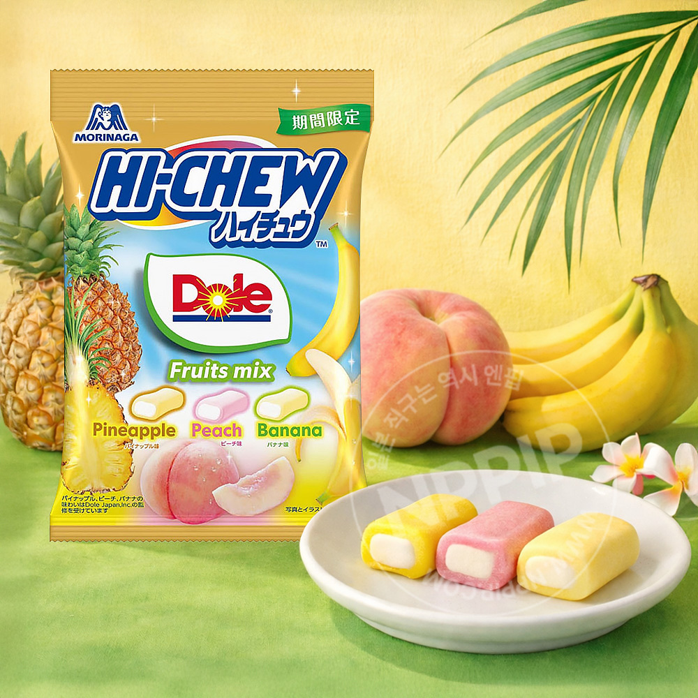 모리나가 하이츄 아소토 dole 과일믹스맛 68g