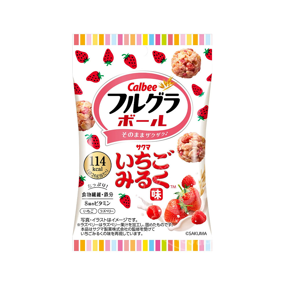 가루비 후루그라볼 딸기우유맛 그래놀라 26g