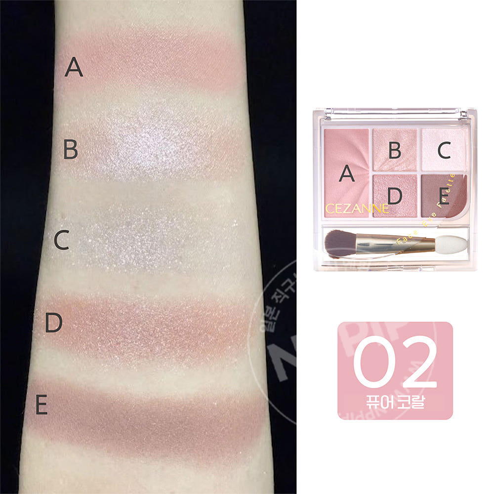 세잔느 페이스 아이팔레트 02 클래시 핑크