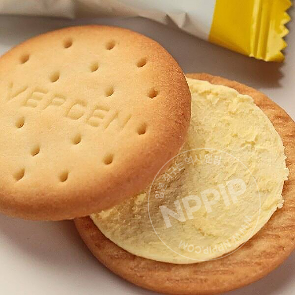 칼디 두유 샌드 비스킷 푸딩 크림맛 10개입