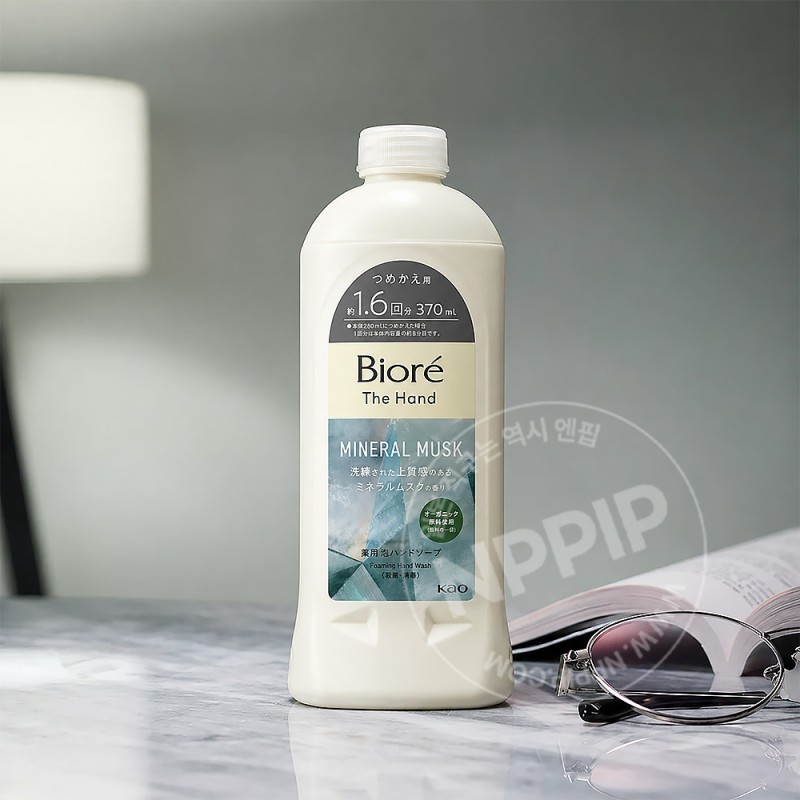 비오레 더 핸드솝 핸드워시 미네랄 머스크향 리필 370ml