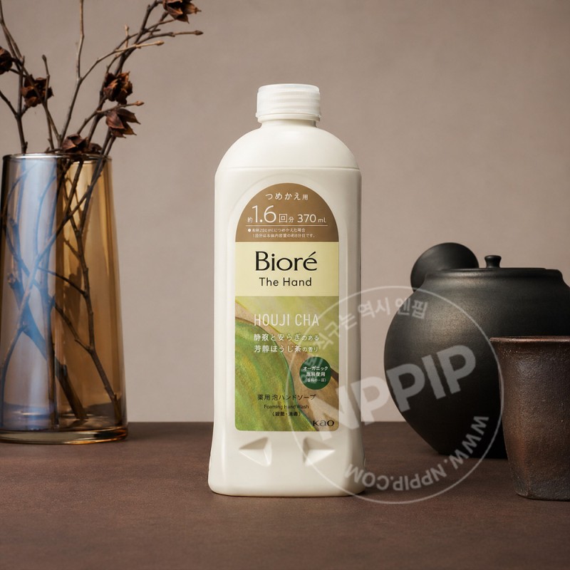 비오레 더 핸드솝 핸드워시 호지차향 리필 370ml
