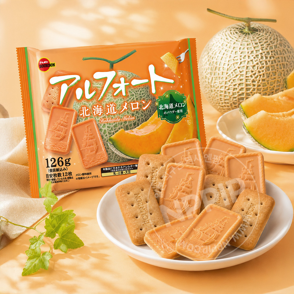 부르봉 알포트 홋카이도 메론맛 126g