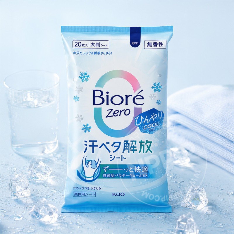 비오레 제로 힌야리 쿨링 시트 무향 20매