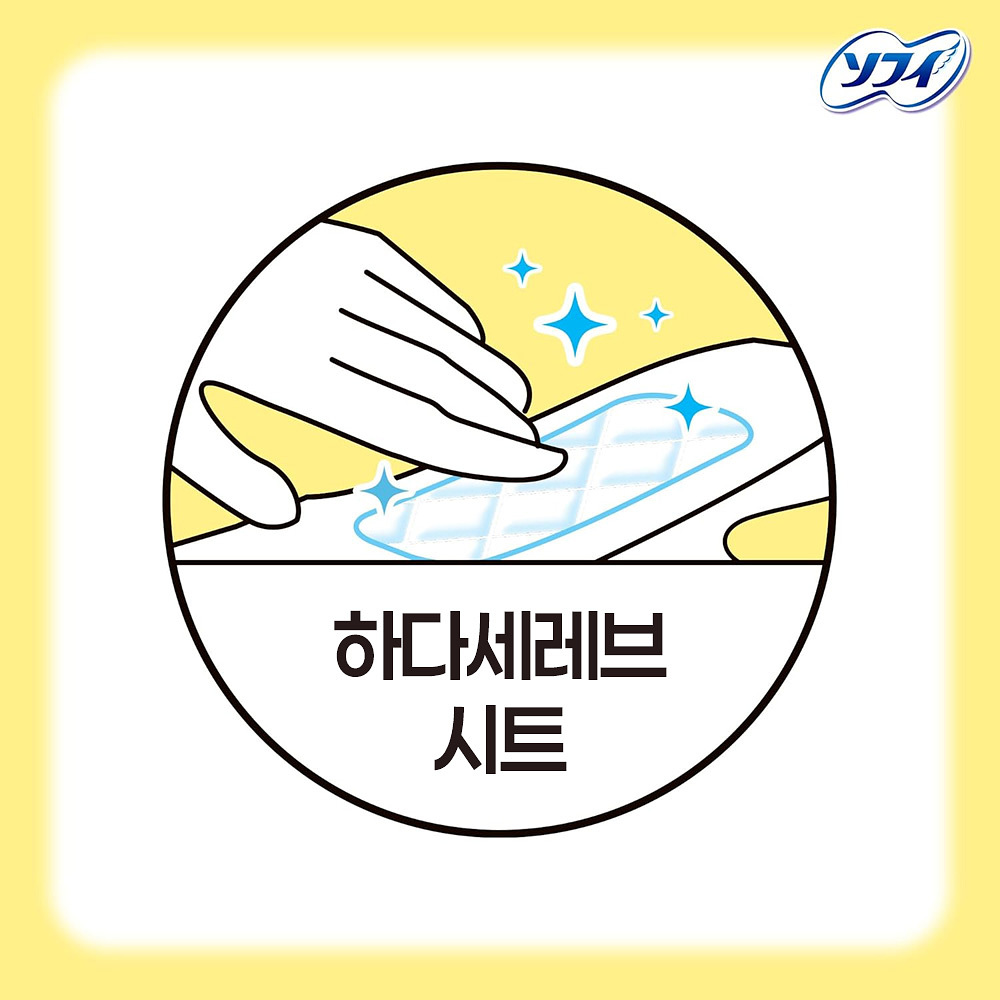 유니참 소피 센터인 콤팩트 1/2 생리대 무향 많은날 낮~보통일 슬림 날개형 21.5cm 22매입