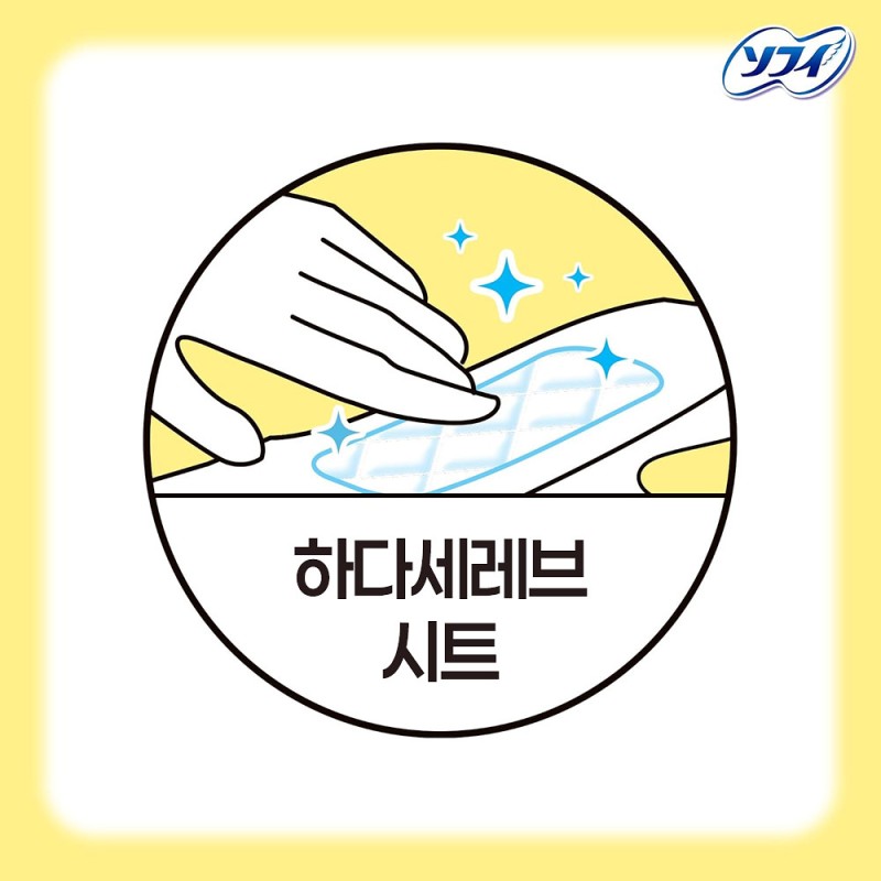 유니참 소피 센터인 콤팩트 1/2 생리대 무향 많은날 낮~보통일 슬림 날개형 21.5cm 22매입