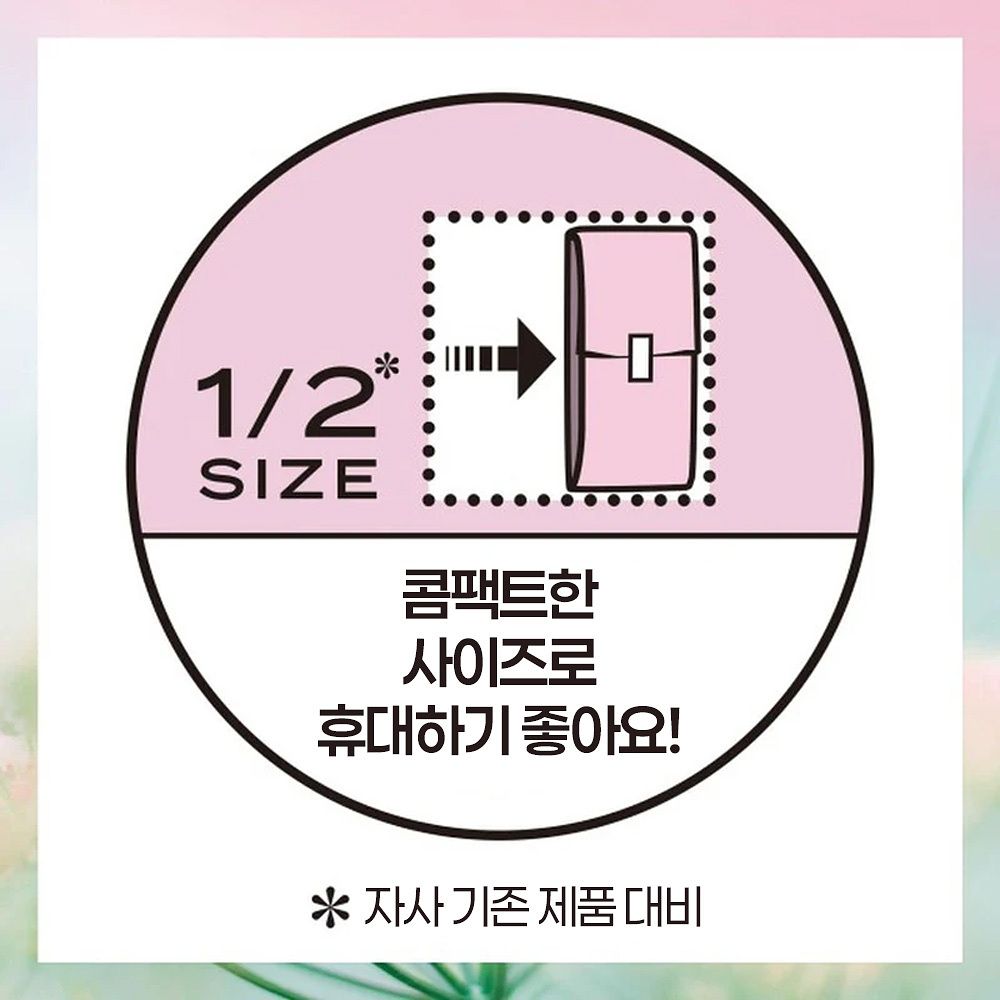 유니참 소피 센터인 콤팩트 1/2 생리대 내츄럴플로럴향 많은날용 슬림 날개형 24.5cm 16매입