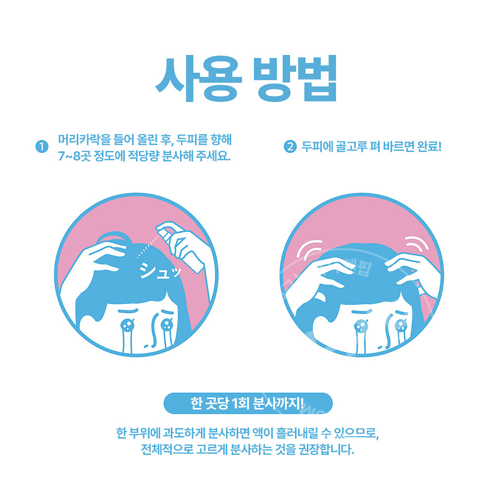 나키코 두피 땀방지 약용 프레시샷 미스트 쿨타입 30ml