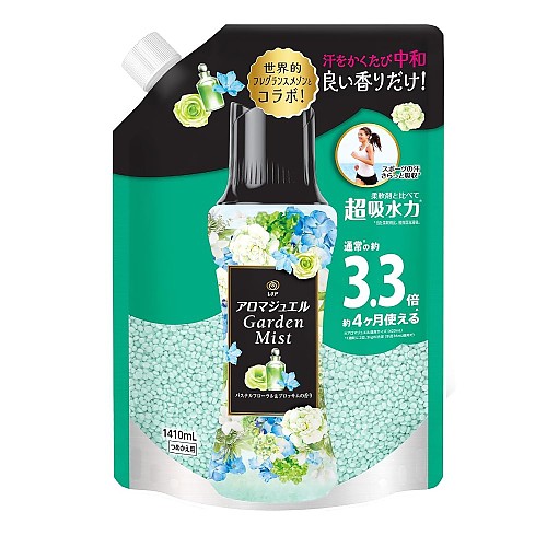 P&G 레노아 향균 비즈 섬유유연제 탈취 프레쉬 그린의 향기 리필 1410ml