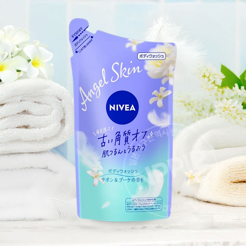 니베아 엔젤스킨 바디워시 사봉부케향 리필 360ml