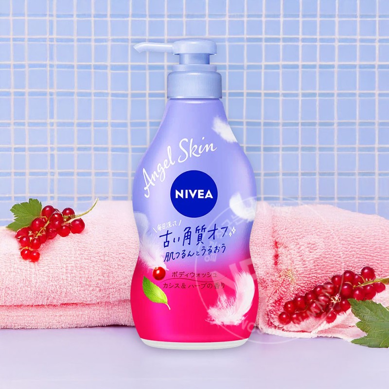 니베아 엔젤스킨 바디워시 카시스허브향 480ml