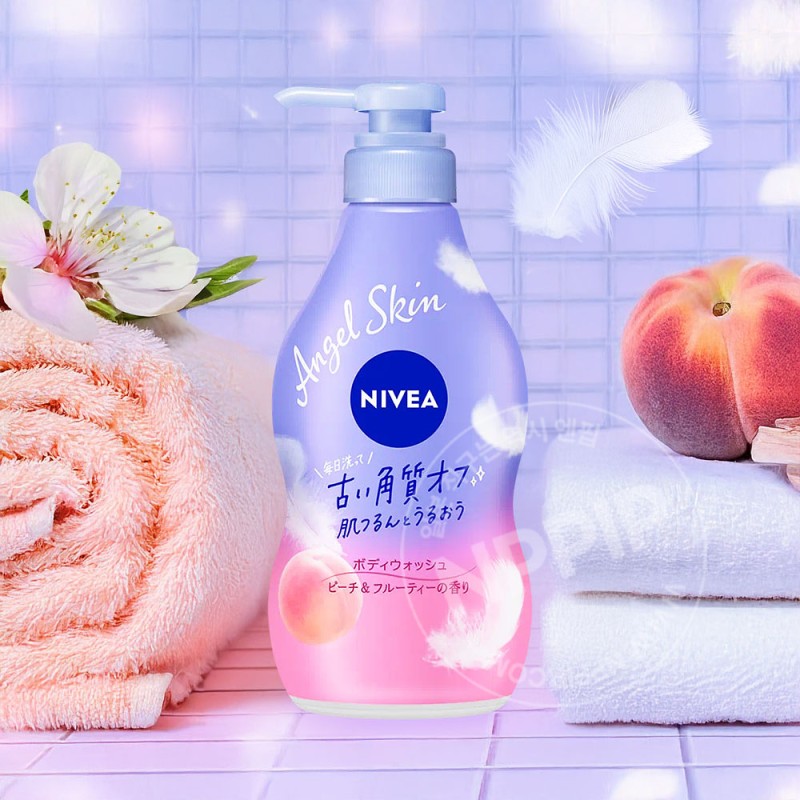 니베아 엔젤스킨 바디워시 피치프루티향 480ml