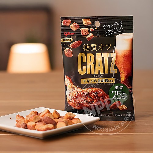 글리코 CRATZ 크래츠 프레첼 블랙페퍼 치킨맛 42g 맥주 안주 과자