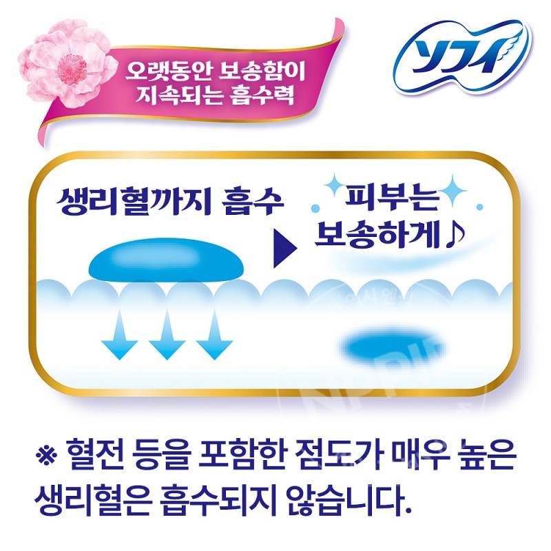유니참 소피 하다오모이 양 많은 날 오후 날개형 26cm 26개입