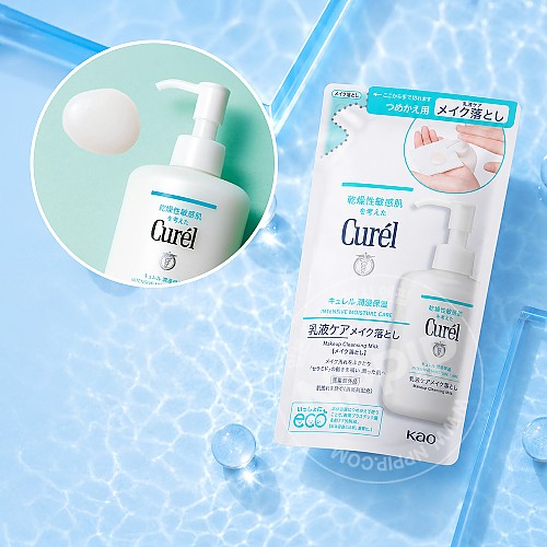 큐렐 수분 침투 보습 메이크업 클렌징밀크 리필 180ml
