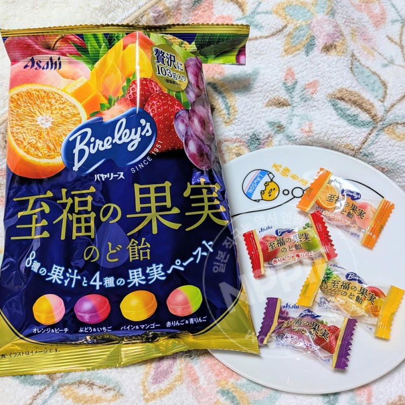 아사히 바야리스 행복의 과실 목캔디 103g