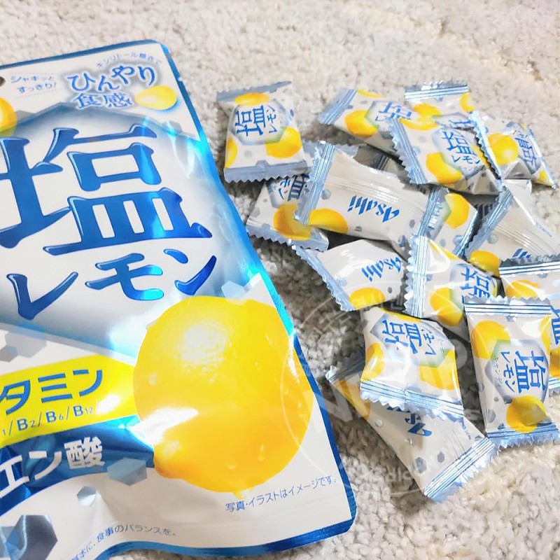 아사히 시오레몬 소금레몬 캔디 사탕 62g