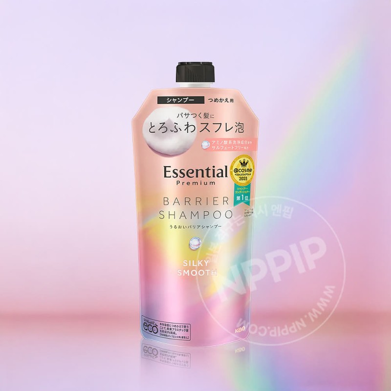 에센셜 프리미엄 베리어 샴푸 실키&스무스 리필 340ml