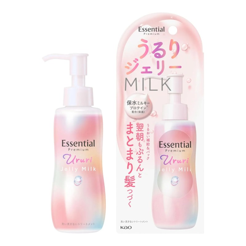 에센셜 프리미엄 우루리 젤리 밀크 피치 머스크 140ml 일본 헤어케어