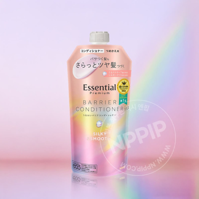 에센셜 프리미엄 베리어 컨디셔너 실키&스무스 리필 340ml
