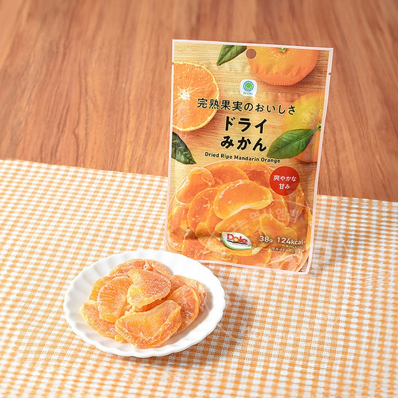 패밀리마트 드라이 미캉 반건조 말린 귤 38g
