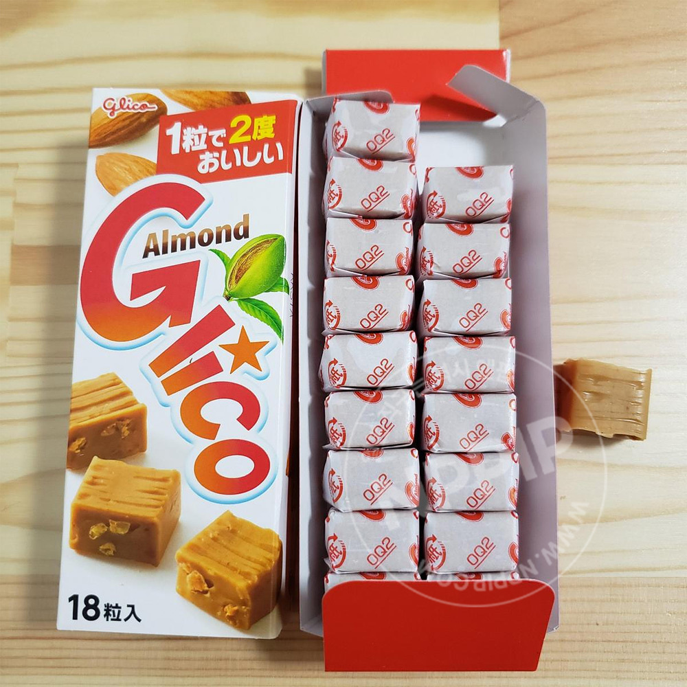 글리코 아몬드 캐러멜 캬라멜 카라멜 18개입