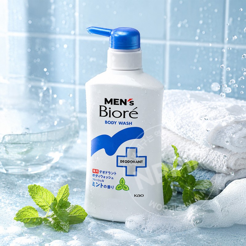 맨즈비오레 약용 데오드란트 바디워시 프레쉬 민트향 420ml