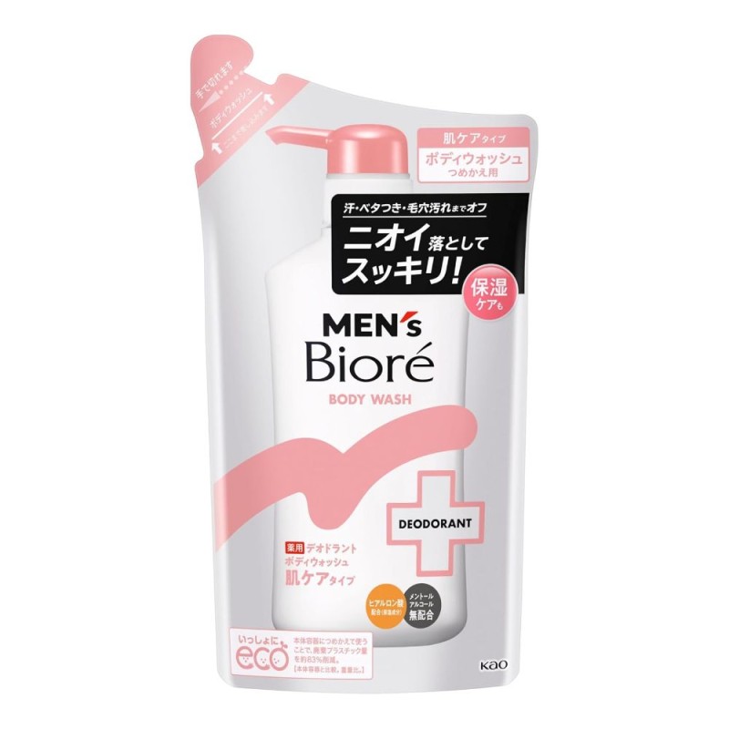 맨즈비오레 약용 데오드란트 바디워시 피부케어 타입 플로럴향 리필 360ml