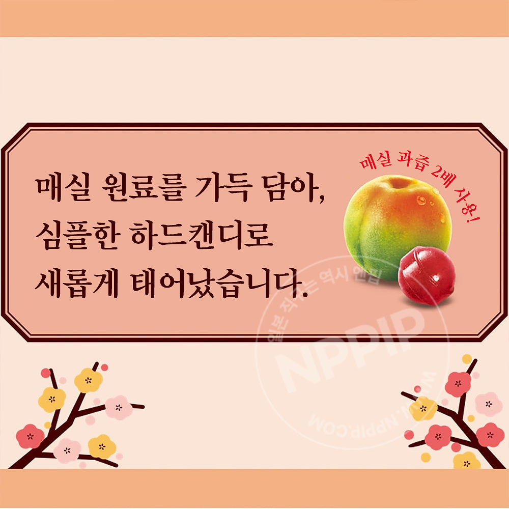 롯데 코우메 매실맛 캔디 일본 사탕 60g