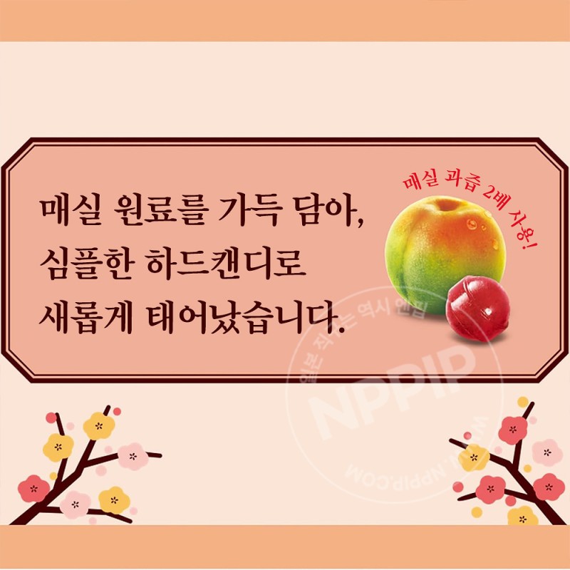 롯데 코우메 매실맛 캔디 일본 사탕 60g