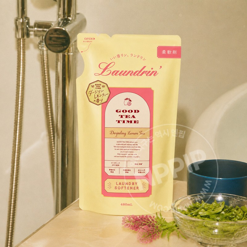 란도린 굿티타임 섬유유연제 다즐링 레몬티향 리필 480ml