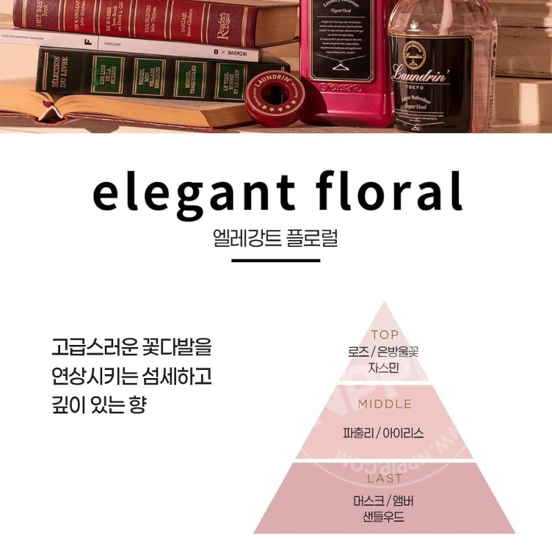 란도린 섬유유연제 엘레강트 플로럴향 리필 480ml