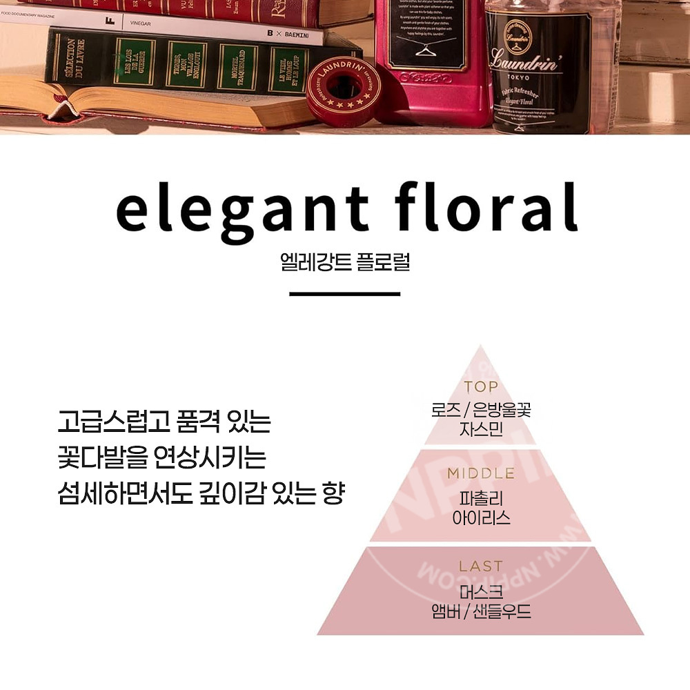 란도린 차량용 방향제 엘레강트 플로럴 1개입