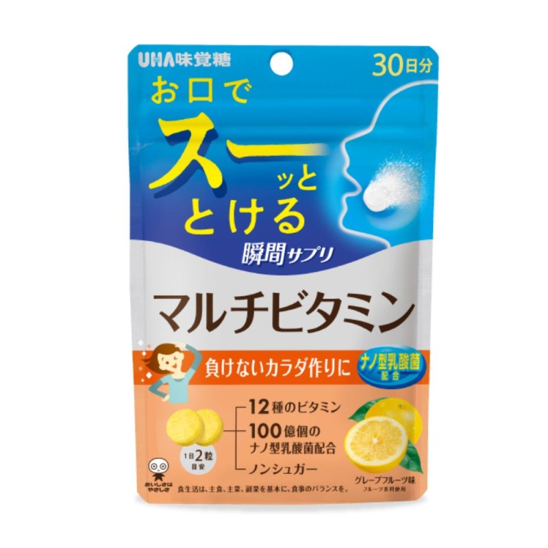 UHA미각당 순간 서플리 멀티 비타민 자몽맛 30일분 60알