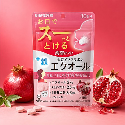 UHA미각당 순간 서플리 에쿠올 석류맛 30일분 60알