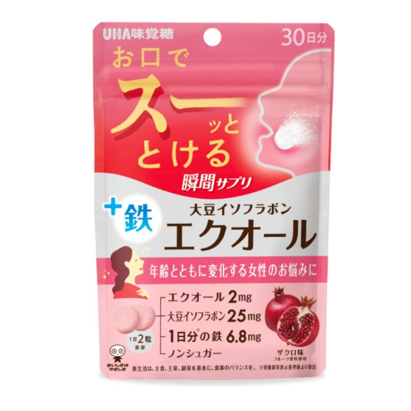 UHA미각당 순간 서플리 에쿠올 석류맛 30일분 60알