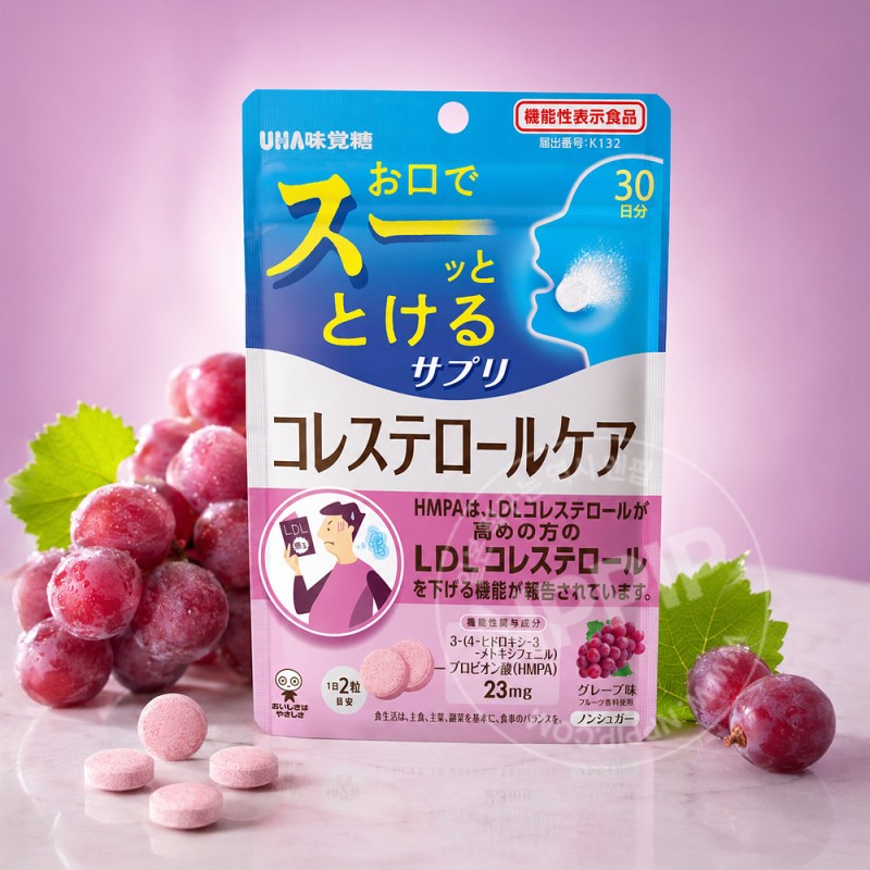UHA미각당 순간 서플리 콜레스트롤 케어 포도맛 30일분 60알
