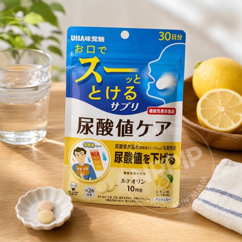 UHA미각당 순간 서플리 뇨산 수치 케어 레몬맛 30일분 60알
