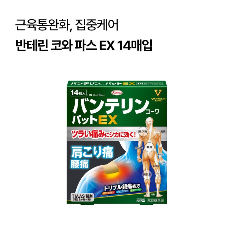 의약특가 코와 반테린 코와 파스 EX 14매입 2026-12-31까지