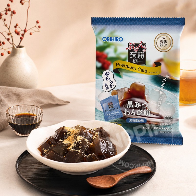 오리히로 곤약젤리 프리미엄 카페 흑당 와라비모찌 10개입