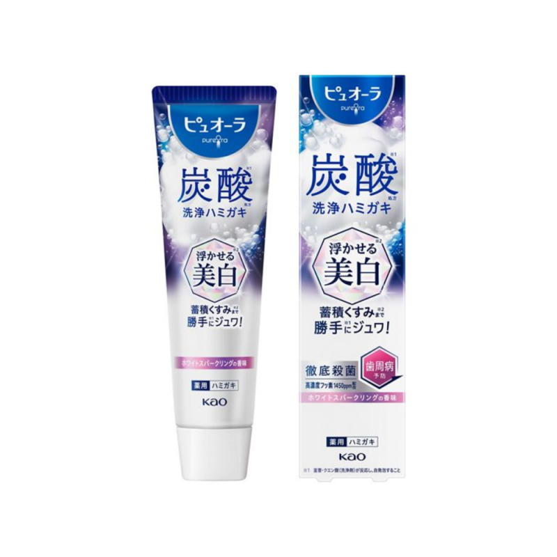 카오 퓨오라 탄산 치약 미백 95g