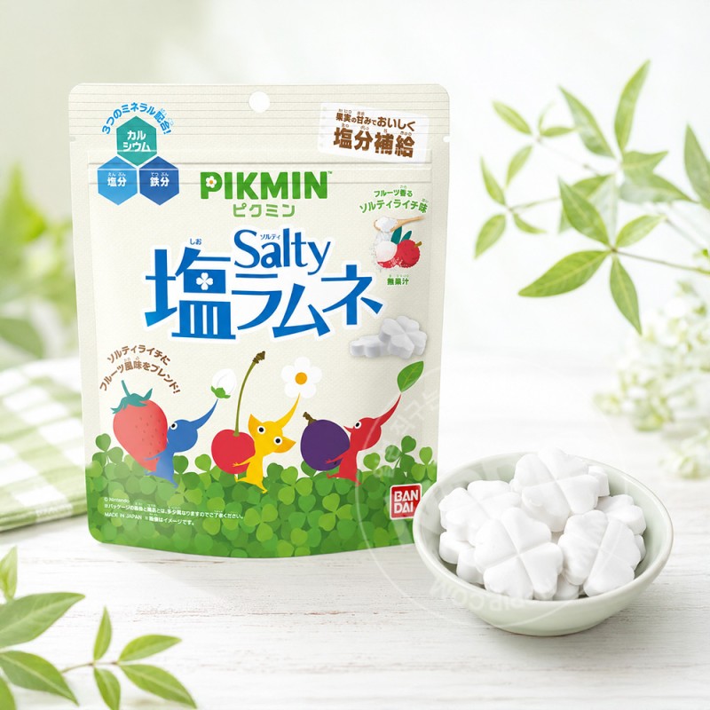 반다이 피크민 솔티 소금 라무네 태블릿 사탕 라이치맛 39g