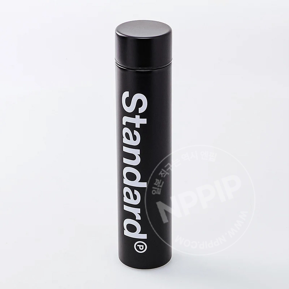 스탠다드 프로덕트 스테인리스 보틀 물병 블랙 로고 200ml