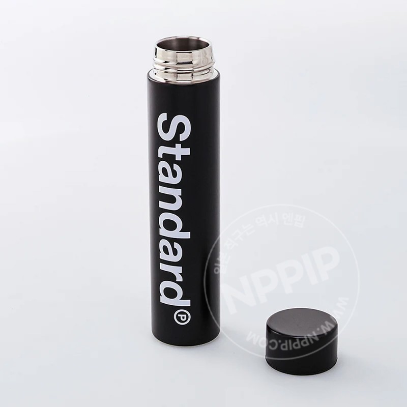 스탠다드 프로덕트 스테인리스 보틀 물병 블랙 로고 200ml